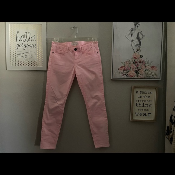 Current Elliott cool summer pink straight legged cropped jeans/sz 27/worn once** - Picture 2 of 8